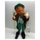 ANNALEE A LEPRECHAUN SLATE RUBBING ON TOP OF FELT
