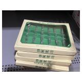 HAND BLOWN ICICLE ORNAMENTS, 6 SETS