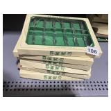 HAND BLOWN ICICLE ORNAMENTS, 6 SETS