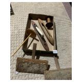 WOOL COMB, WEAVING SPINDLE, SPOOL, SHUTTLES