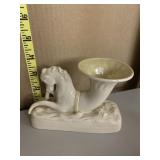BELLEEK SEA HORSE CORNUCOPIA 1965 TO 1980 NO BOX