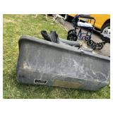 TRACTOR BAGGER SYSTEM WITH EXTENSION PIPES