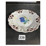 PORCELAIN HAND DECORATED PLATE