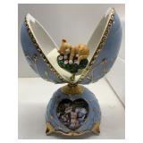 JURGEN SCHOLZ KITTEN MUSIC BOX NEW AND STYROFOAM