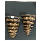 PINECONE WALL SHELF 14 X 12