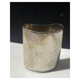 SILVER PLATE PENCIL HOLDER HEAVY WEIGHT