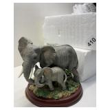 PEACEFUL EMBRACE MOM AND BABY ELEPHANT BY LENOX