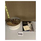 COVERED BOX WITH HORSE SCENE ON TOP