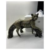 LEOPARD ON WOOD NEW IN STYROFOAM LARGE