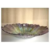 ART GLASS CENTER PIECE BOWL 4 H X 16 W