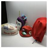 ASSORTED HATS, MASK ETC.