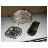 SILVER PLATE ENVELOPE HOLDER, PICTURE FRAME, ETC.