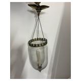 HANGING CANDLE HOLDER WITH EAGLE TOP 14"