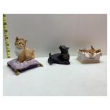 THREE CATS ALL NEW IN PLASTIC LENOX PRETTY AS A
