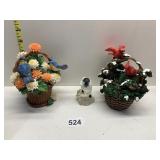 THREE FIGURINES MUSIC BOX DANCER CARDINALS, CHILI