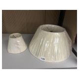 LAMP SHADES OFF WHITE