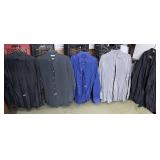 FOUR MENï¿½S DRESS SHIRTS, INCLUDING ISSEY MIYAKE