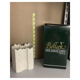 BELLEEK SANDCASTLE VASE NEW IN ORIGINAL BOX NO