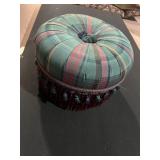 3 LEG ROUND PUFF OTTOMAN W/ $225.00 PRICE TAG
