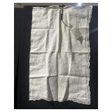 PAPER WHITE PURE LINEN PILLOW COVER 22.5" X 35"