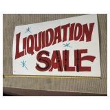 LIQUIDATION SALE SIGN 44" X