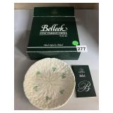 BELLEEK FINE PARIAN CHINA DISH W/ OB
