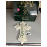 BELLEEK CROSS W/ BOX