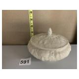 BELLEEK COVERED JAR NO DAMAGE