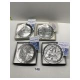 FOUR WINDOW AUGUST PLATES INCLUDING NATIVITY