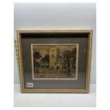 BOLAM CHURCH SIGNED AND FRAMED