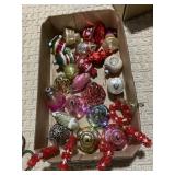 VINTAGE CHRISTMAS ORNAMENTS INCLUDING BELLS,