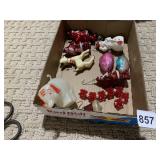 CHRISTMAS ORNAMENTS INCLUDING GLASS FISH PLASTIC