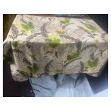 SANTA CUT PANELS, PARTIAL VINTAGE CURTAIN FABRIC,