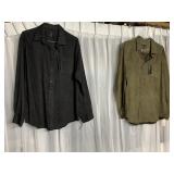 NWT VAN HEUSEN XL BROWN AND BLACK SIZE 17-17.5