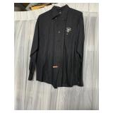 ANTIQUA SIZE LARGE BUTTON FRONT PITTSBURGH