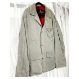 LAKELAND LINED GREEN CANVAS JACKET SIZE 44