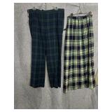 PENDLETON SIZE 18 PLAID PANTS, GLENISLA SCOTLAND