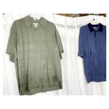 EDDIE BAUER SILK BUTTON FRONT SHIRT S/S EDDIE