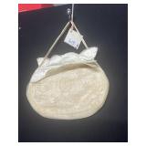 VINTAGE EMBROIDERED SILK HANDBAG SATIN LINING