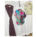 LIZ CLAIBORNE DRESS SZ. 12 P AND 2 TOPS BRIGHT