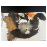 LARGE GROUP OF FEATHERS FOR HAT MAKING CRAFTS