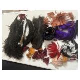 GROUP OF FEATHERS FOR CRAFTING AND MILLINERY WORK