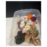 HAT MAKING CRAFTING SUPPLIES BIG FLOWERS ETC.