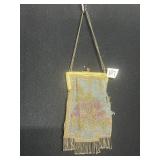 VINTAGE VICTORIAN BEADED HANDBAG SOME DAMAGE SEE