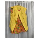 CUSTOM MADE 3 PC SKIRT TOP SCARF SET LIGHT OPAQUE