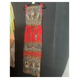 VINTAGE COTTON SLEEVELESS DRESS EUROPEAN PRINT