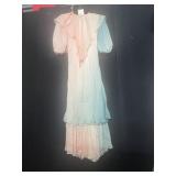 JUDY HORNBY SILK DRESS SIZE 10 SHORT SLEEVE MID