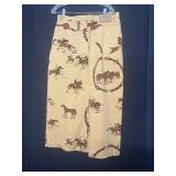 RALPH LAUREN POLO COTTON SKIRT WITH POLO PLAYERS