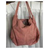 BERGE ITALY PINK LEATHER SNAKESKIN PATTERN