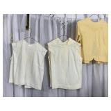 THREE LADIES NYLON SHORT SLEEVE SLEEVELESS TOPS